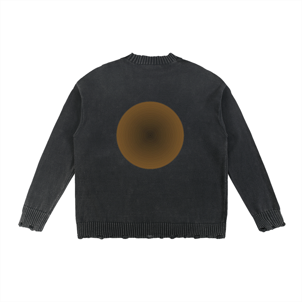 Vintage Washed Hand-Frayed Sweater