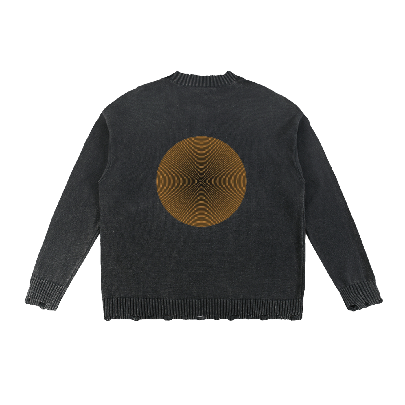 Vintage Washed Hand-Frayed Sweater