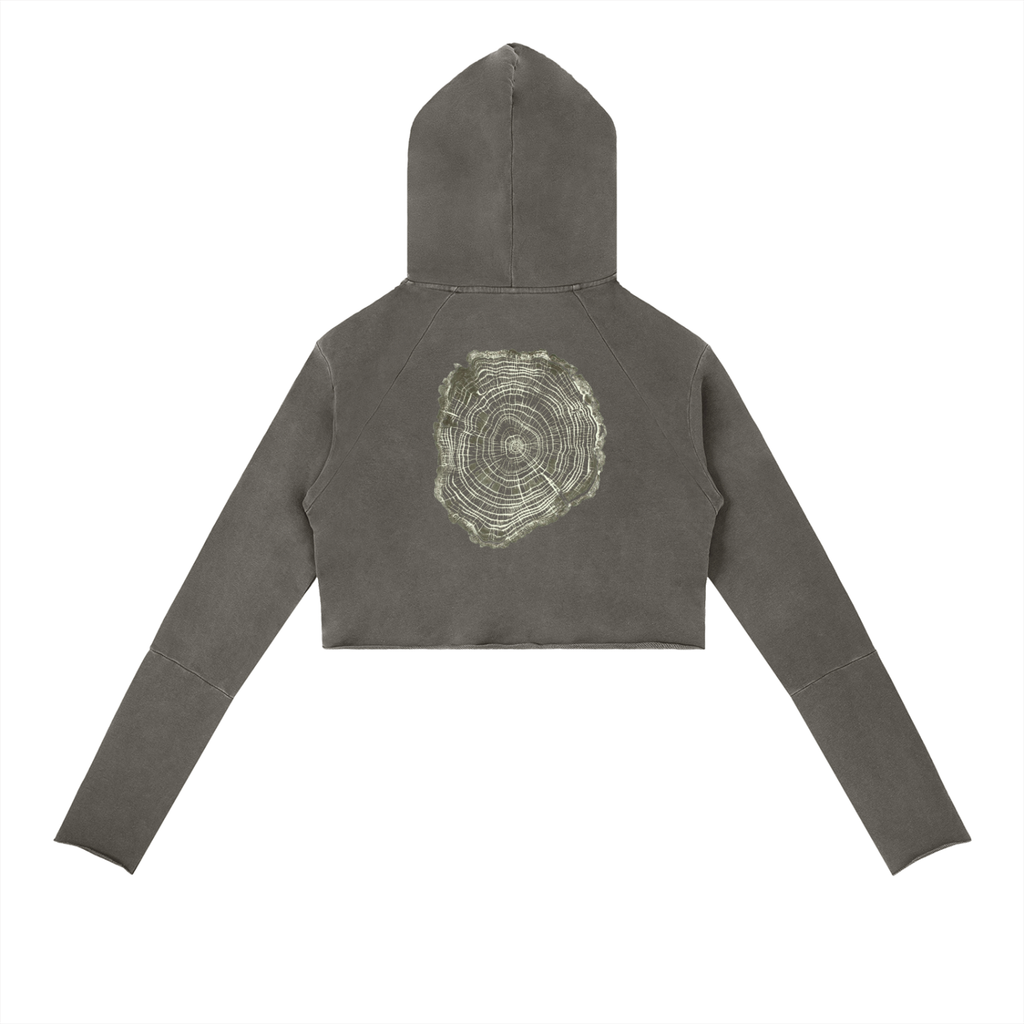 Vintage Washed Raw Edge Hoodie