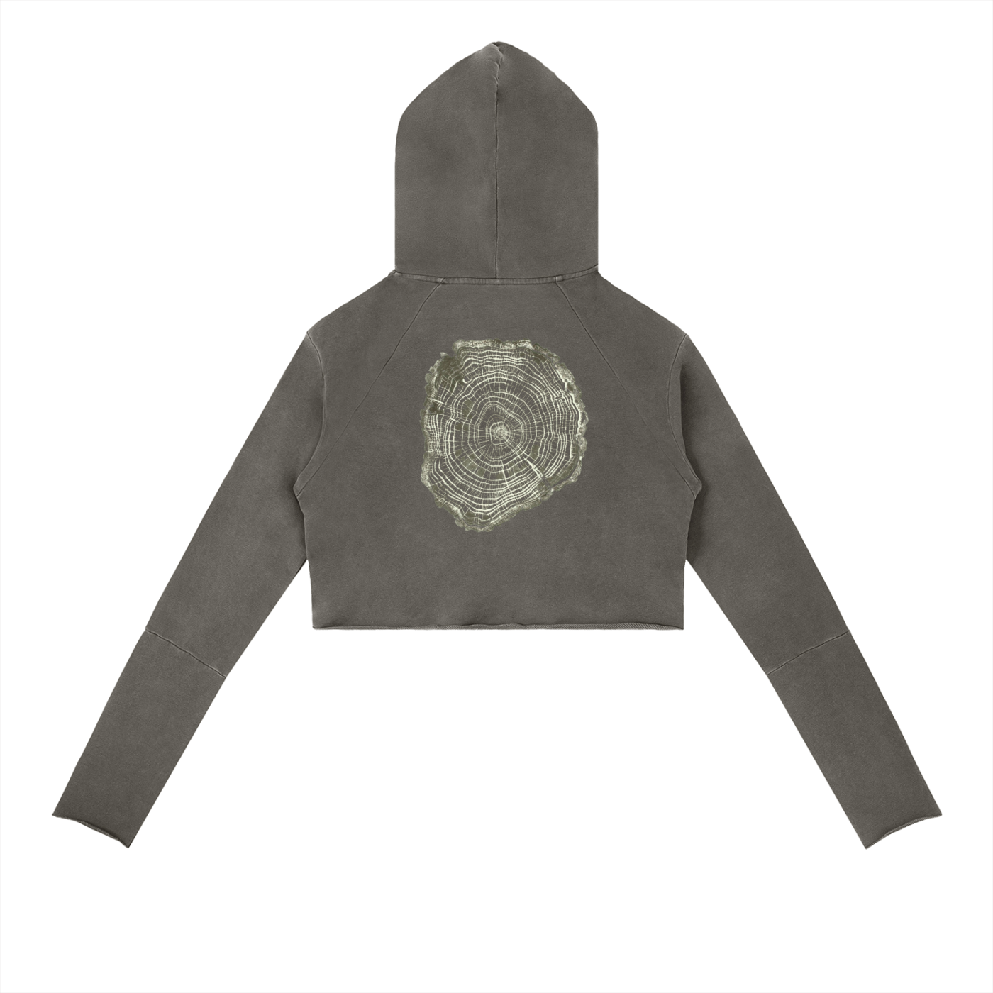 Vintage Washed Raw Edge Hoodie
