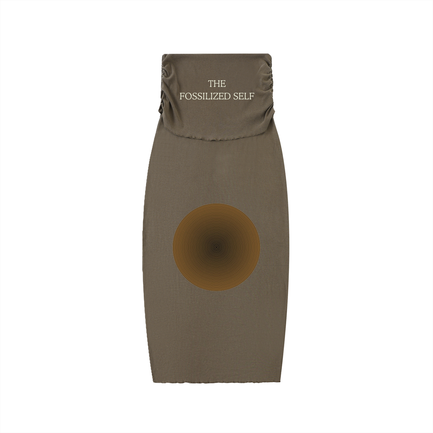 Dyed Washed Straight Hip-Hugging Slim Maxi Skirt