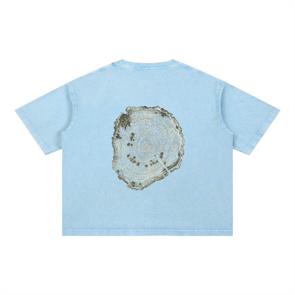 Mineral Wash Boxy Cotton T-Shirt
