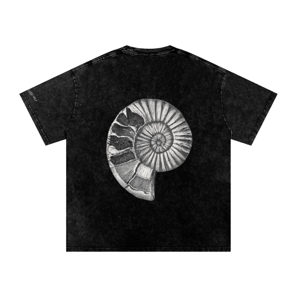 Snow Washed Oversized Cotton T-Shirt