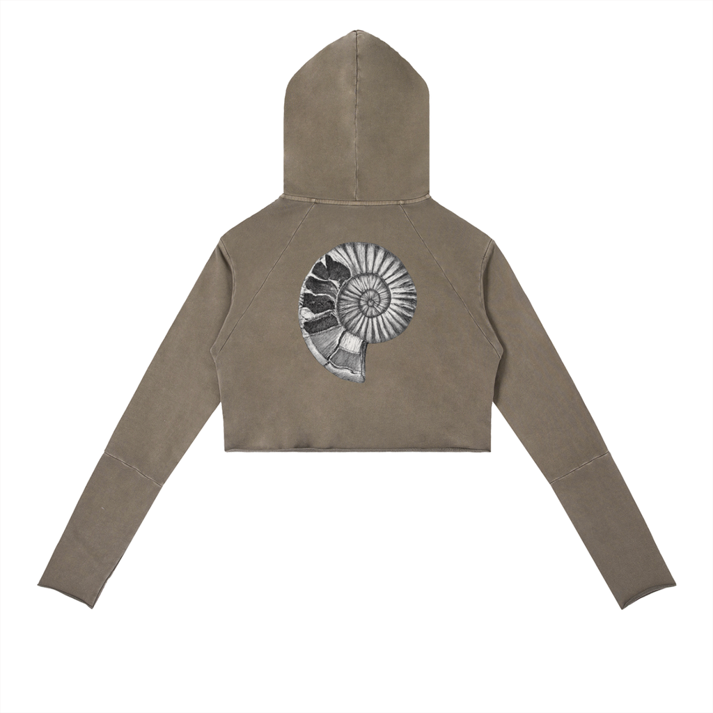 Vintage Washed Raw Edge Hoodie