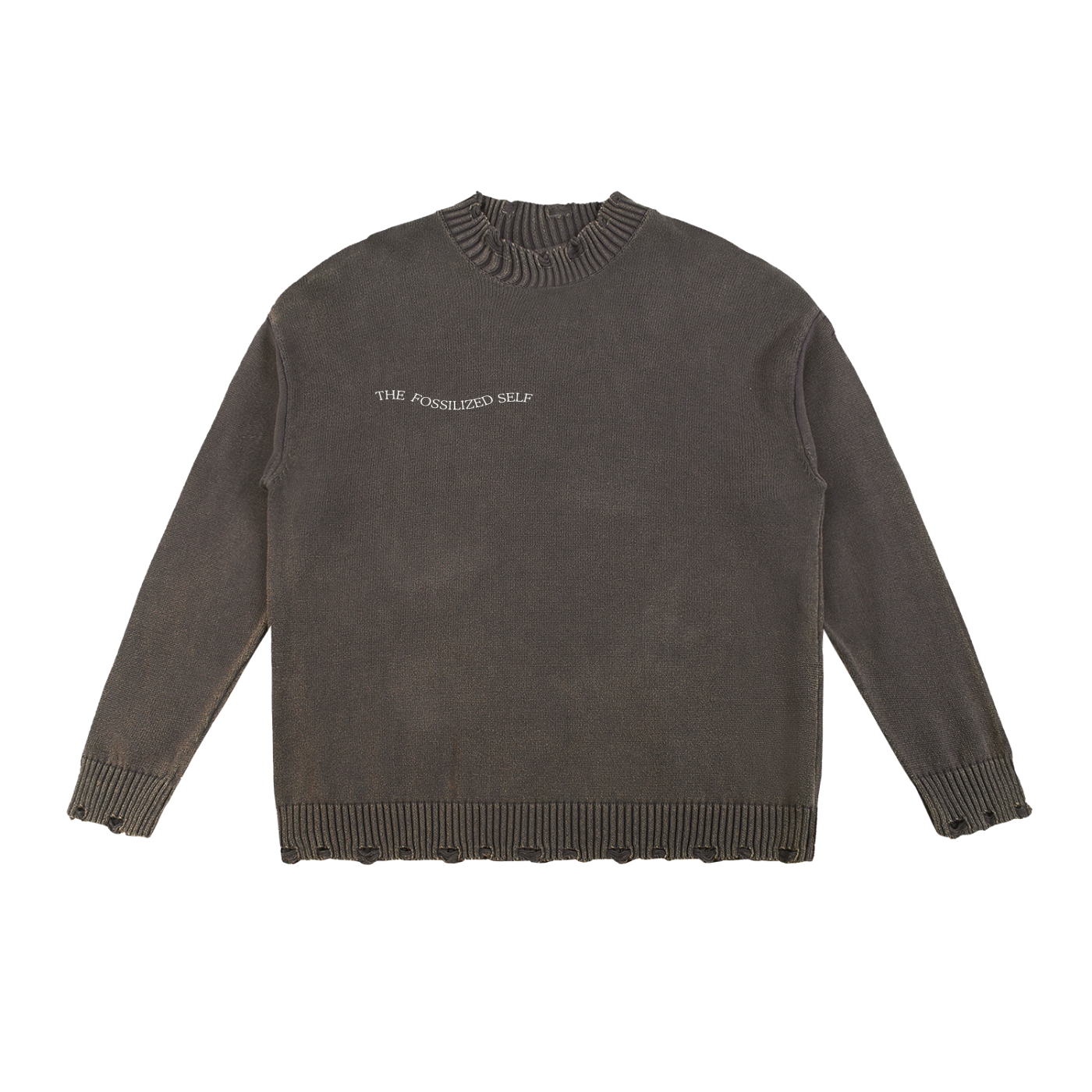 Vintage Washed Hand-Frayed Sweater