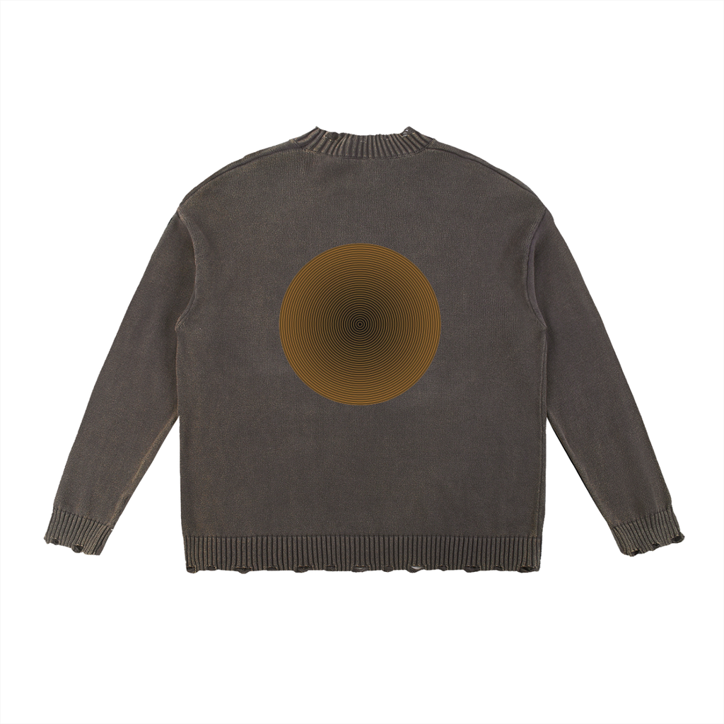 Vintage Washed Hand-Frayed Sweater