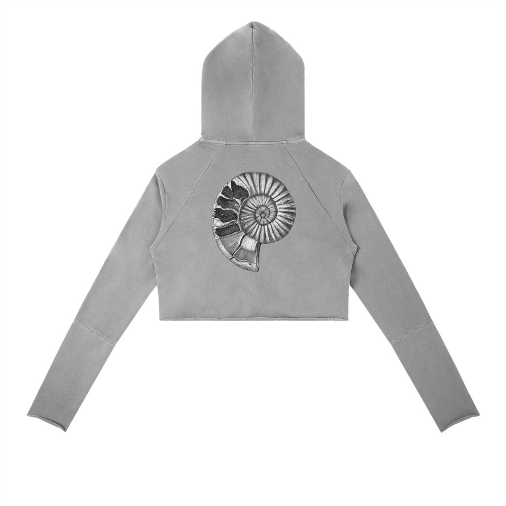 Vintage Washed Raw Edge Hoodie